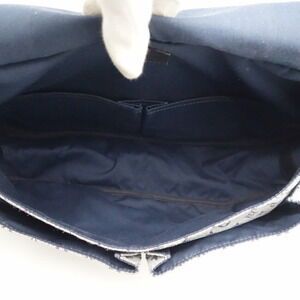 Louis Vuitton Sac Shoulder Mothers Bag Blue Monogram Maman